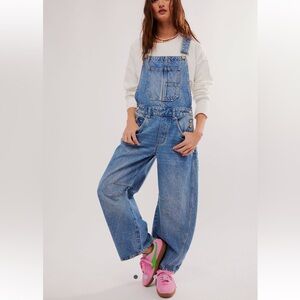 We the Free Good Luck Barrel Overalls